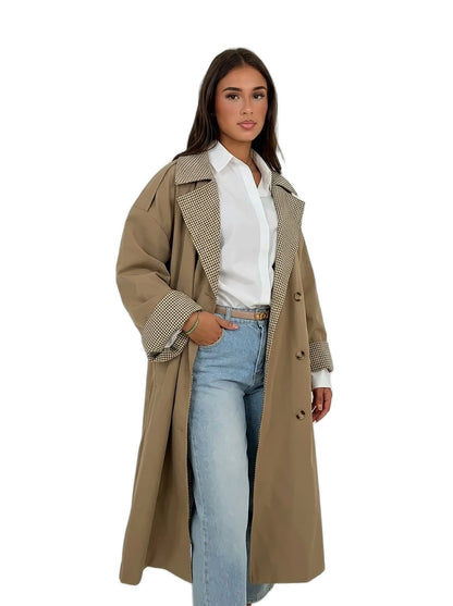 OLYVAA - Avéra Long Trench Coat